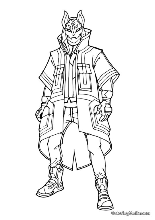 Fortnite Ronin - Coloring Page