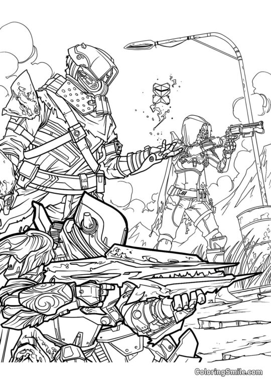 Fortnite Battle Royale - Coloring Page