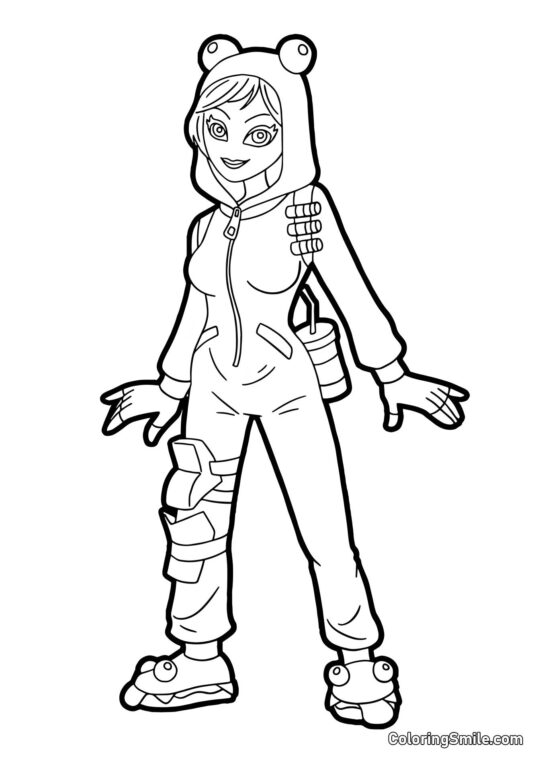 Fortnite Night Chow - Coloring Page