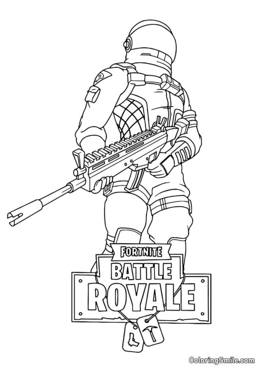 Fortnite Dark Voyager - Coloring Page
