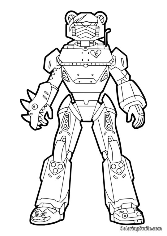 Fortnite Mecha Team Leader - Coloring Page