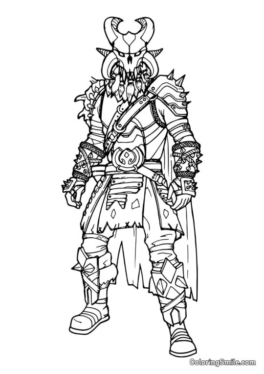 Fortnite Ragnarok - Coloring Page