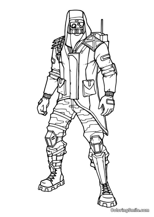 Fortnite Archetype - Coloring Page