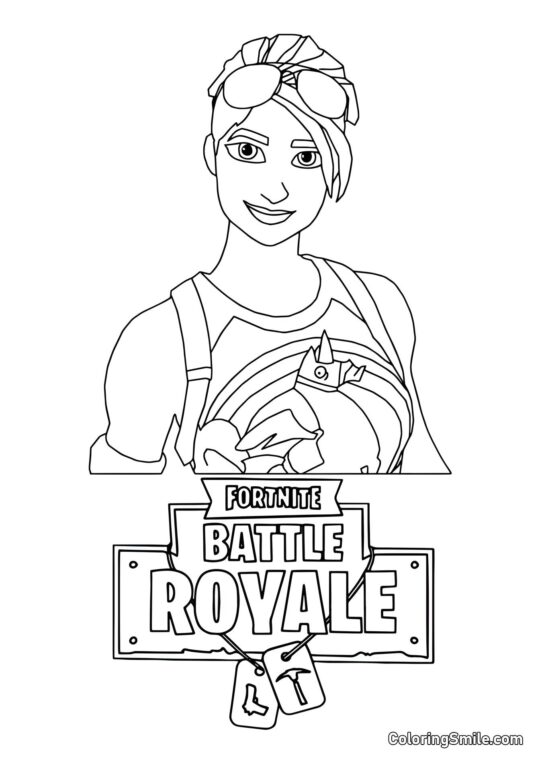 Fortnite Brite Bomber - Coloring Page