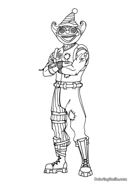 Fortnite Fun Guy - Coloring Page