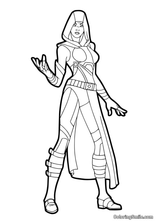 Fortnite Aura - Coloring Page