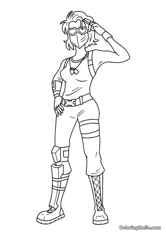 Fortnite Viper - Coloring Page