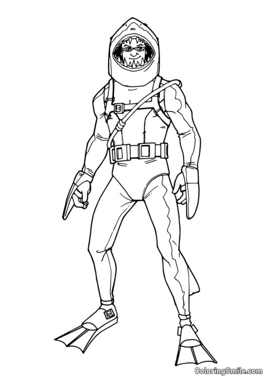 Fortnite Mister Jaws - Coloring Page