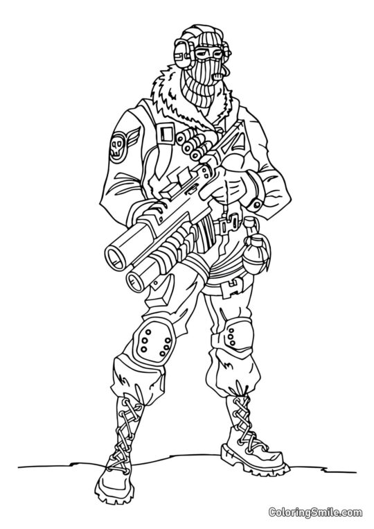 Fortnite Ravager - Coloring Page