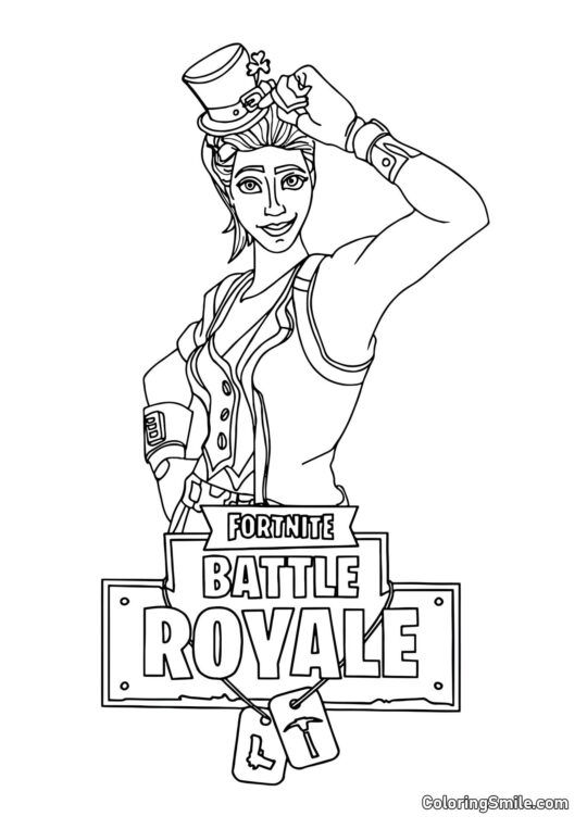 Fortnite Sergeant Green Clover - Coloring Page