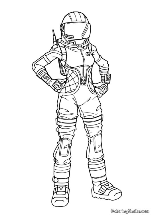 Fortnite Dark Voyager - Coloring Page