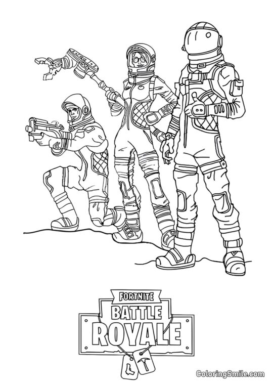Fortnite Space Explorers - Coloring Page