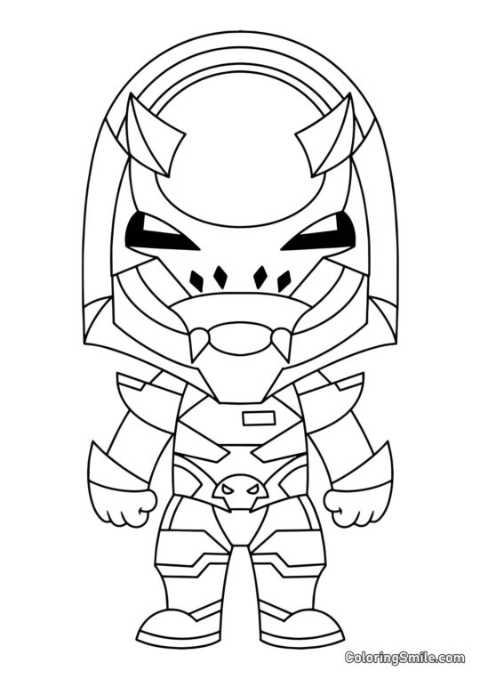 Fortnite Chibi Vendetta - Coloring Page