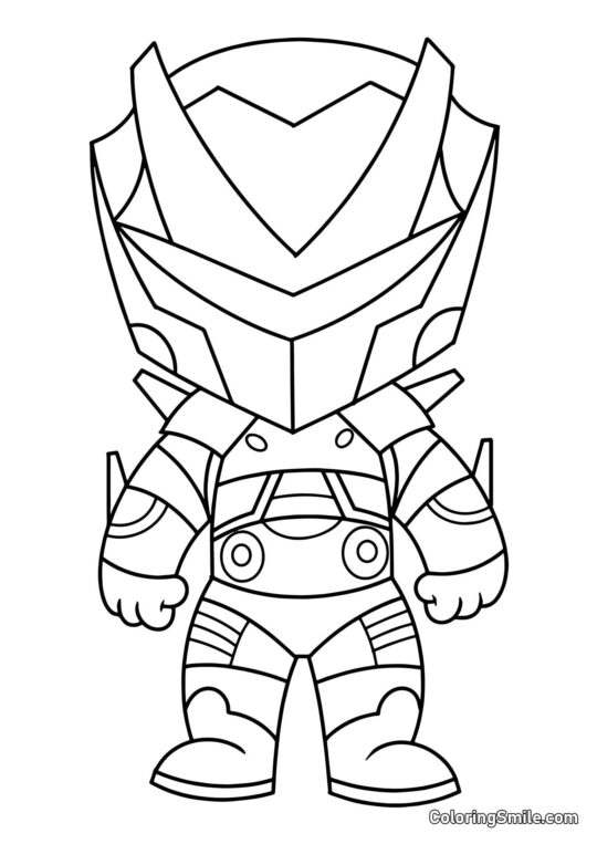 Fortnite Chibi Miasma - Coloring Page