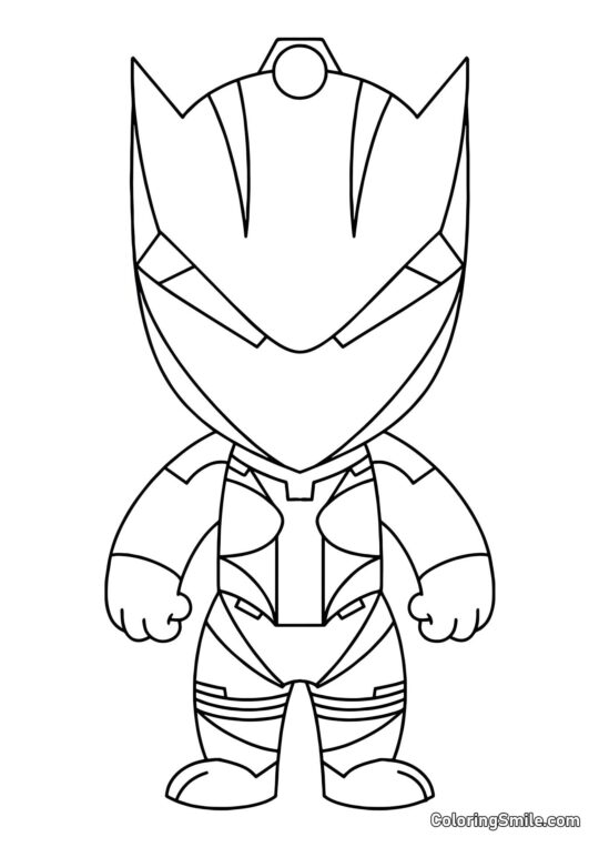 Fortnite Chibi Omega - Coloring Page