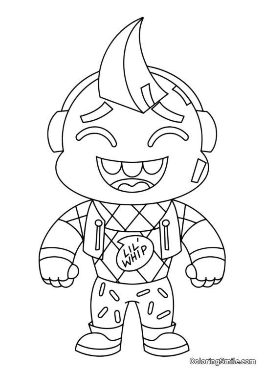 Fortnite Chibi Horn - Coloring Page