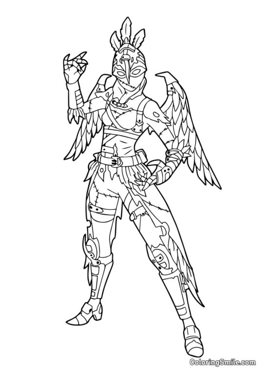 Fortnite Harpy - Coloring Page