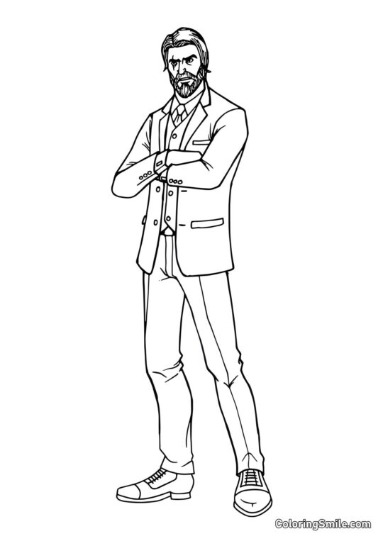 Fortnite Soul Reaper - Coloring Page