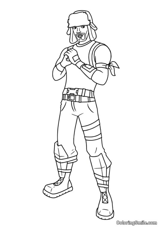 Fortnite Festive Ranger - Coloring Page