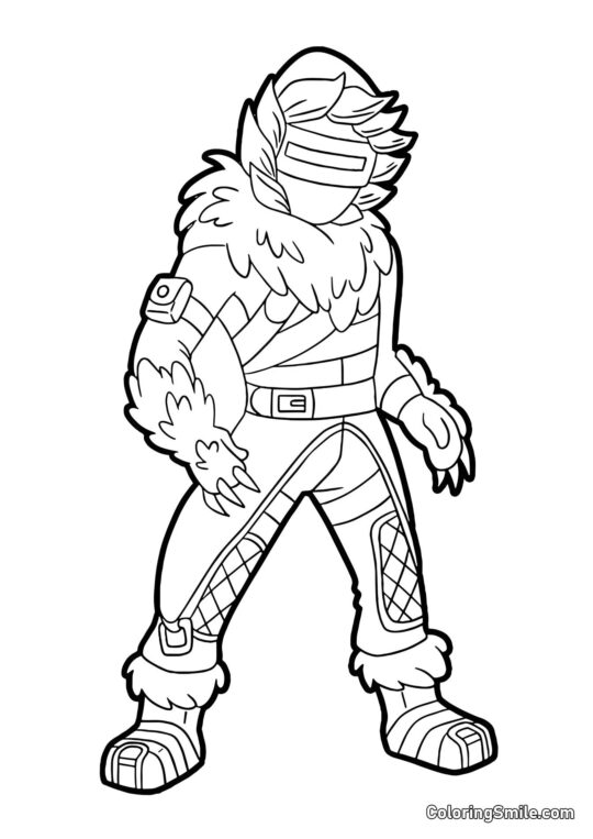 Fortnite Snow Sniper - Coloring Page