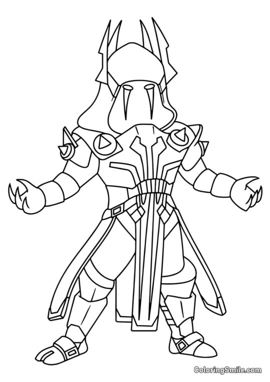 Fortnite Chibi Ice King - Coloring Page