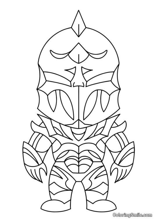 Fortnite Chibi Horn - Coloring Page