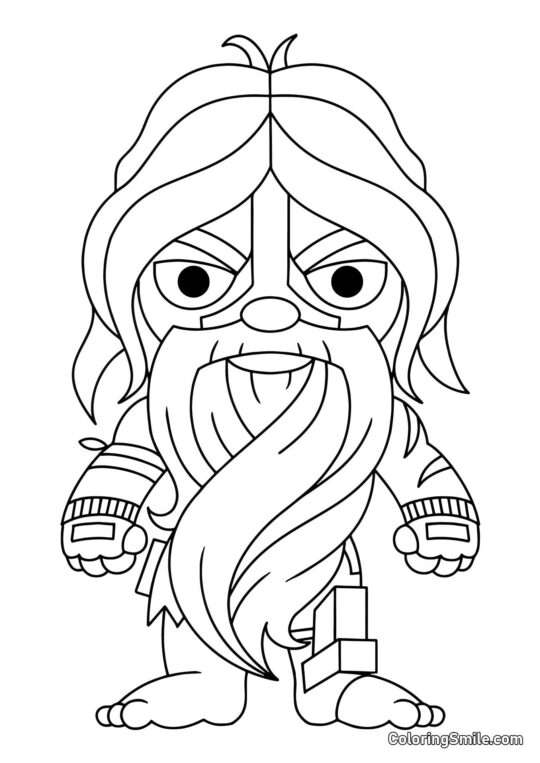 Fortnite Chibi Outcast Jonesy - Coloring Page