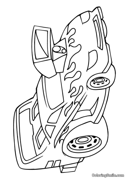 Wilder Wagen Hot Wheels - Ausmalbild