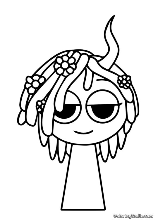 Розмальовки Спрункі Спрунк Біт Вінерія - Розмальовка