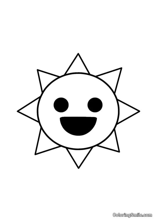 Розмальовки Спрункі Спрунк Містер Сонце - Розмальовка