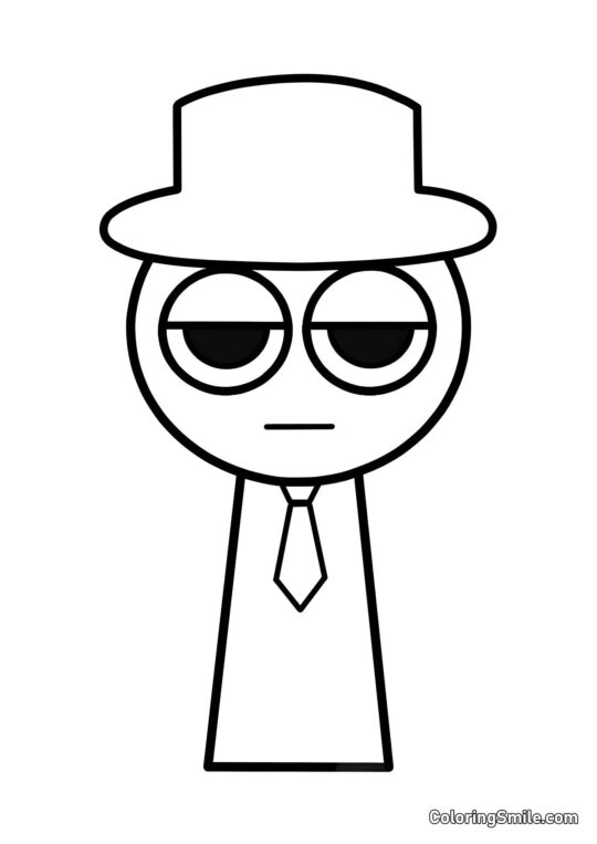 Розмальовки Спрункі Спрунк Чорний - Розмальовка