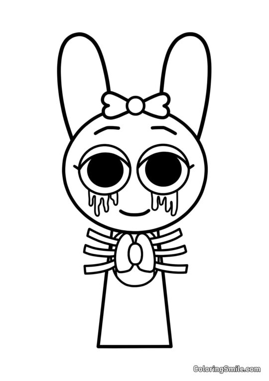 Розмальовки Спрункі Жахливий Пінкі - Розмальовка