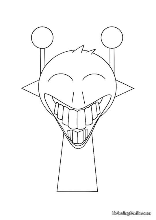 Розмальовки Спрункі Жахливий Спрунк Саймон - Розмальовка