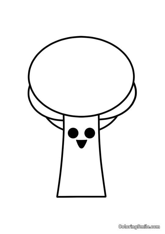 Розмальовки Спрункі Спрунк Містер Дерево - Розмальовка