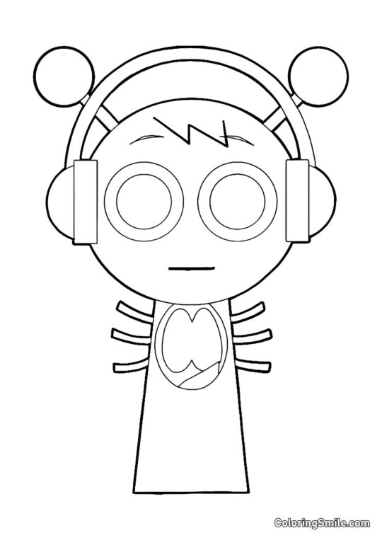 Розмальовки Спрункі Жахливий Спрунк Орен - Розмальовка