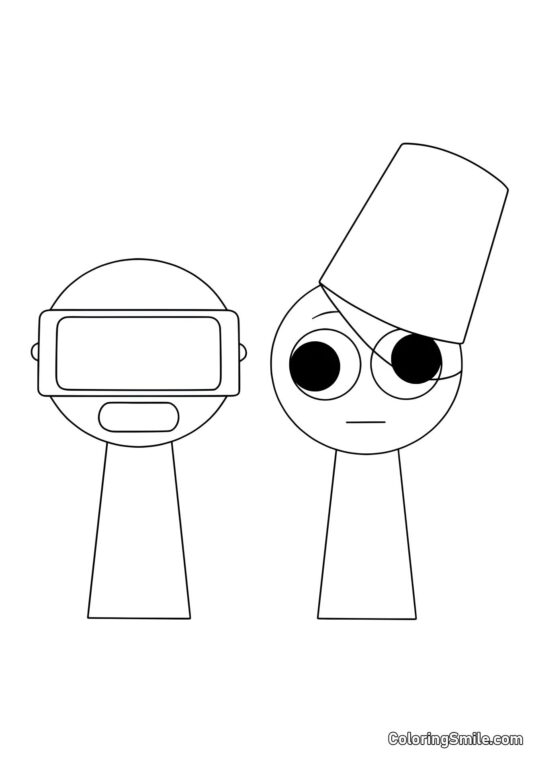 Розмальовки Спрункі Спрункі Гардольд і Бруд - Розмальовка