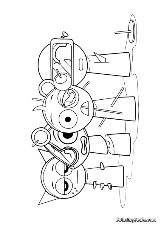 Розмальовки Спрункі Нові Страшні Спрункі - Розмальовка