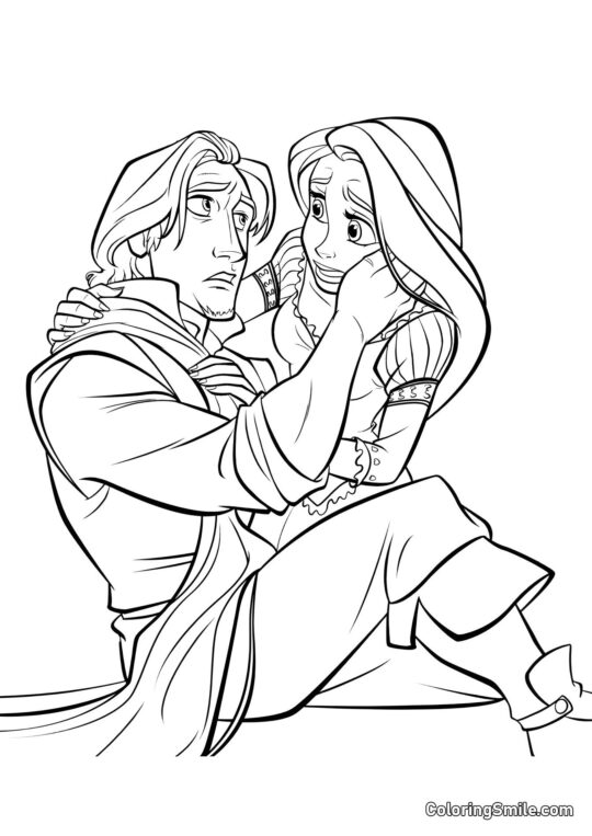 Roszpunka Zmartwiona o Eugena - Kolorowanka