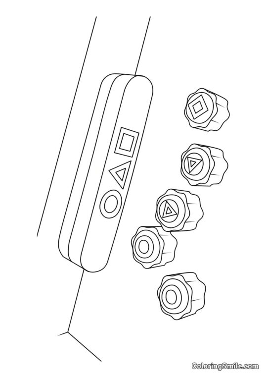 Disegni di Squid Game da colorare Kong di Squid Game 2 - Pagina da Colorare