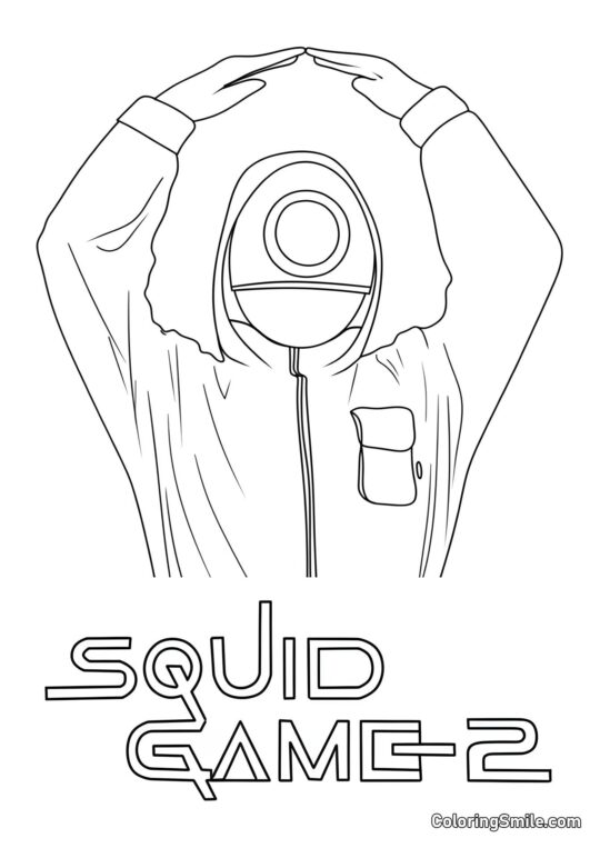Disegni di Squid Game da colorare Poster di Squid Game 2 - Pagina da Colorare