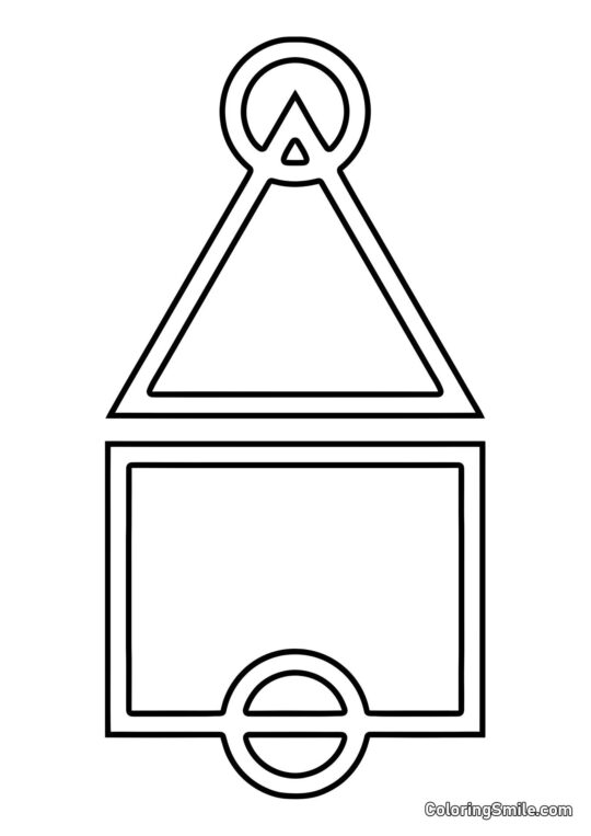 Disegni di Squid Game da colorare Campo di Squid Game - Pagina da Colorare