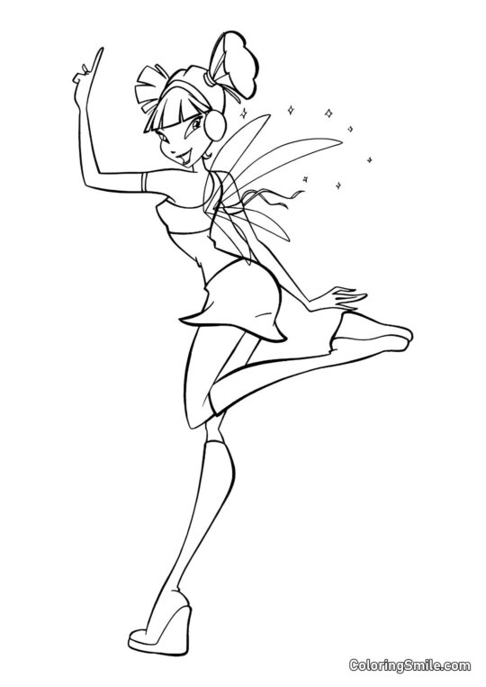 Розмальовки Winx Муса Вінкс - Розмальовка