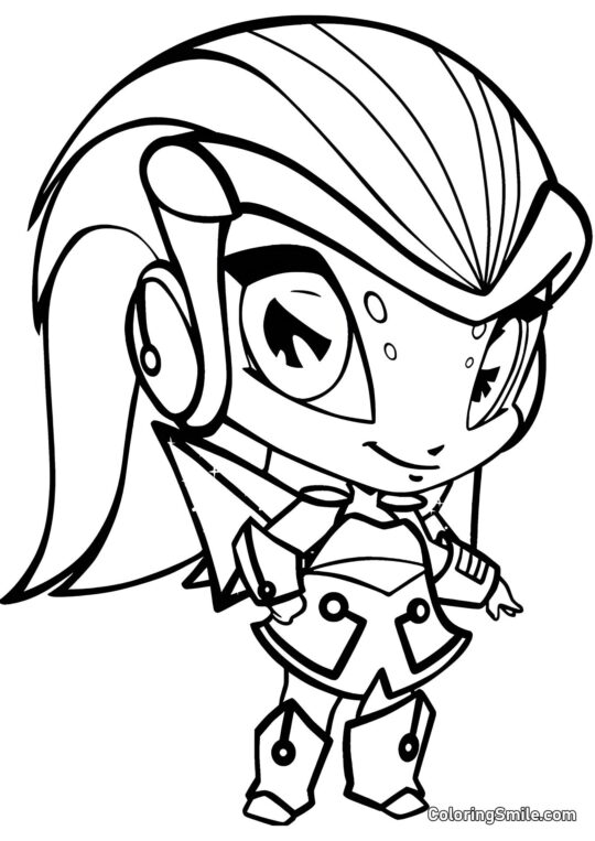 Розмальовки Winx Піксі Діджит - Розмальовка