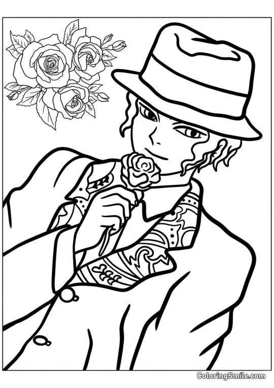 Muzan Kibutsuji - Página para Colorear