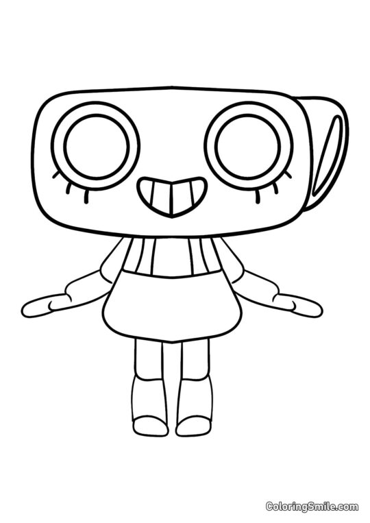 Shelly do Mundo do Dandy - Página para Colorir