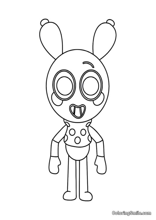 Louie do Mundo do Dandy - Página para Colorir