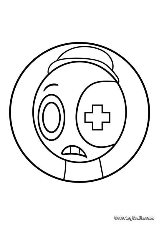 Retrato de Astro do Mundo do Dandy - Página para Colorir