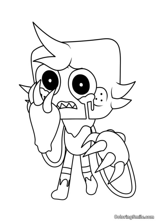 Gub Retorcido - Página para Colorir