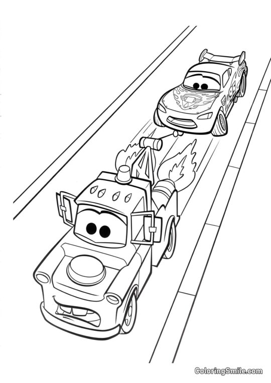 Mater com turbinas - Página para Colorir