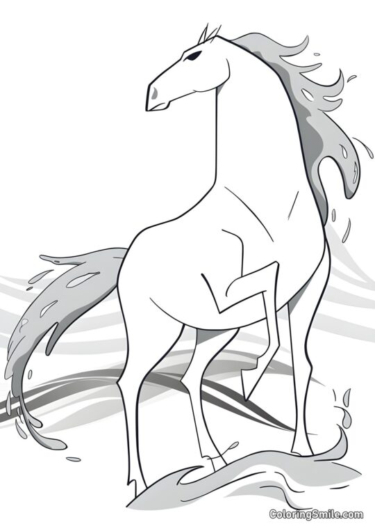 Розмальовки Крижане серце Нокк з “Замороженого серця 2” - Розмальовка